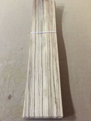 Wood Veneer Zebrawood 5x24 22 Pieces Total Raw Veneer &#034;EXOTIC&#034; ZE9 2-4-15