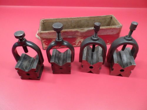 Machinist Tool: 2 Matched Sets of Starrett V Blocks, #271 &amp; #278