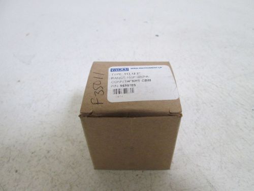 WIKA GAUGE 160PSI 111.12 2&#034; 9690705 *NEW IN BOX*