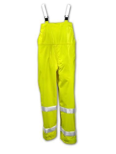 Tingley Class 3 Comfort-Brite® Hi-Visibility Flame Resistant XL Bib Rain Pants