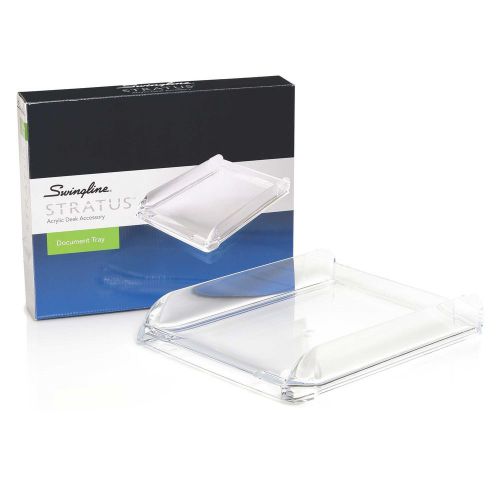 Swingline 10132 Stratus Acrylic Document Tray, Letter, Clear