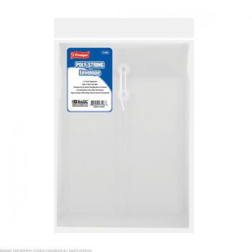 BAZIC Clear Top Side Loading Letter Size String Envelope 24 Packs of 2 3198-24