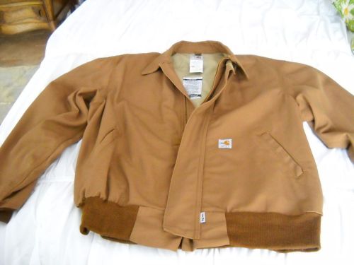 Carhartt FR Work Jacket FRJ020 BRN light lining size Large regular