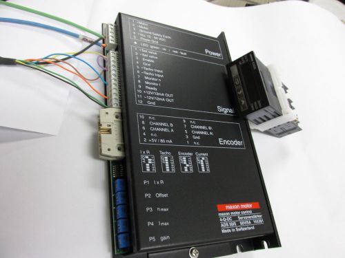 MAXON MOTOR 4-Q-DC MOTOR CONTROLLER OMRON DISPLY &amp; POTENTIOMETER