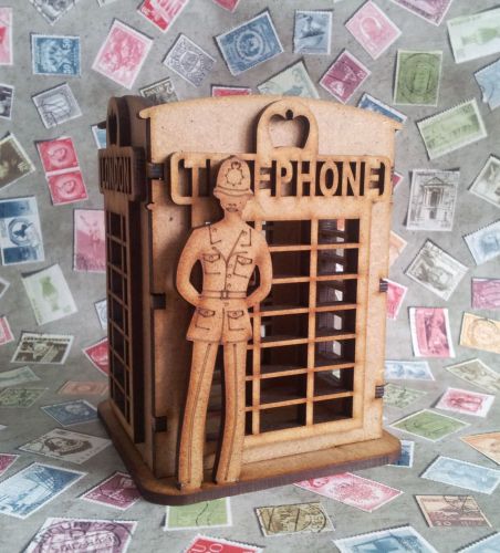 Laser Cut Pencil Holder, Holder Telephone London.Office Home Decor