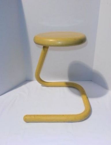 *RARE* VINTAGE KINETICS K700 PAPERCLIP STOOL - 1972 - ORIGINAL YELLOW PAINT WOW!