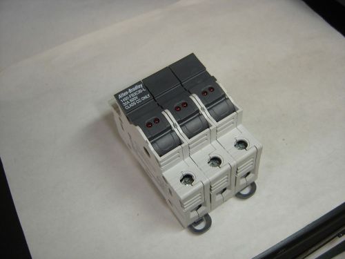 Allen bradley 1492-fb3c30-l class cc fuse holder 3 pole 600v 30a series b for sale