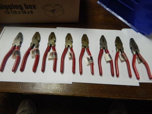 Lot of 8 Pcs 7&#034; Lineman Pliers &#034;Jerome&#034;