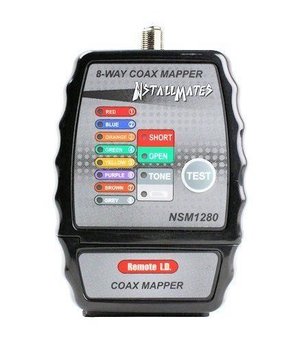 NEW Nstallmates 8-Way Coax Cable Tester w/ Case (NSM1280)