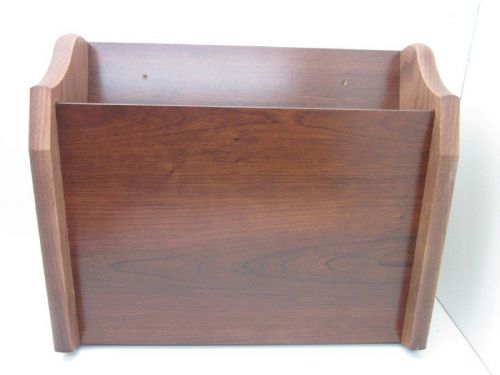 Wooden Mallet 1 Pocket Privacy File Holder Dark Red / Mahogany