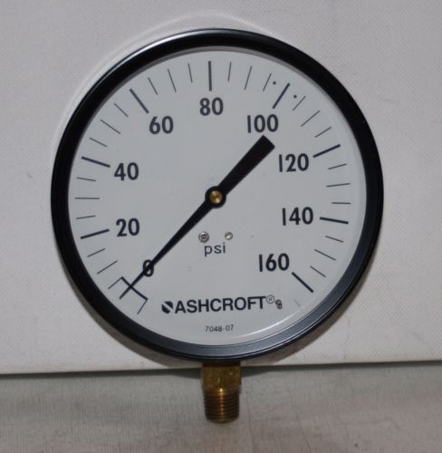 160 psi  4.5&#034; dial 1/4&#034; npt  pressure gauge ashcroft 45w1000-h-02l-160 for sale