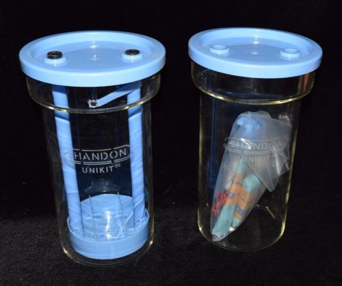 SHANDON England UNIKIT Chromatography Kit Glass Jars -  NOS Lab Supplies