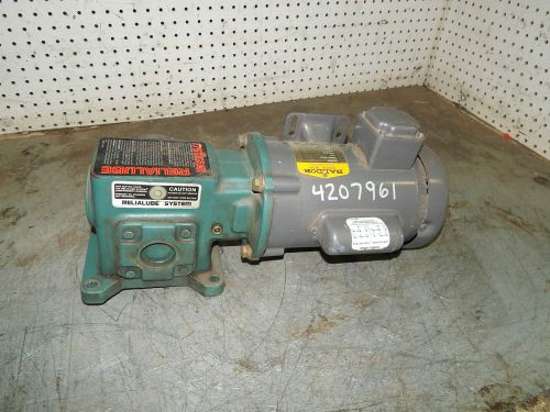 Baldor CL3504 Motor 1/2 Hp 1725 RPM w/ Tigear MR9475111 gear reducer