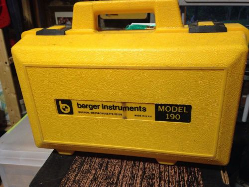 Berger Instruments Builders Level