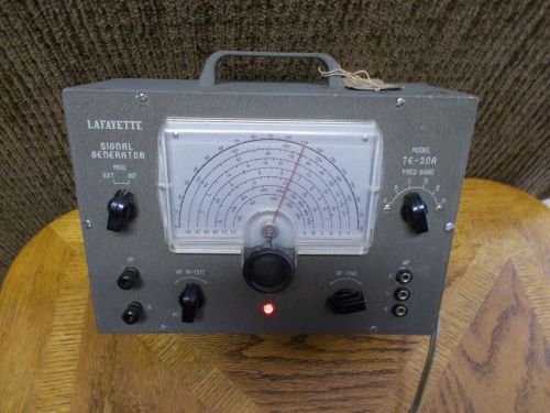 LAFAYETTE SIGNAL GENERATOR MODEL TE-20A WORKING VINTAGE