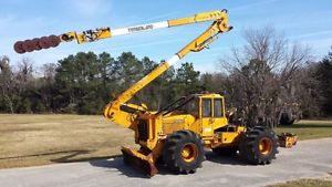 1993 Timberjack 380D Articulating Log Skidder with Timberland Tree Trimmer