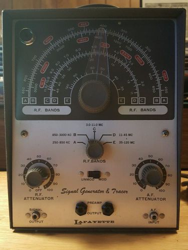 SIGNAL GENERATOR/SIGNAL TRACER LAFAYETTE KT-208 /W INTRUCTIONS