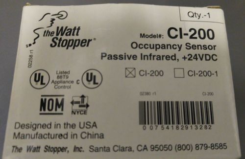 **NEW** WATTSTOPPER CI-200 PASSIVE INFRARED OCCUPANCY SENSOR *FREE SHIPPING USA*