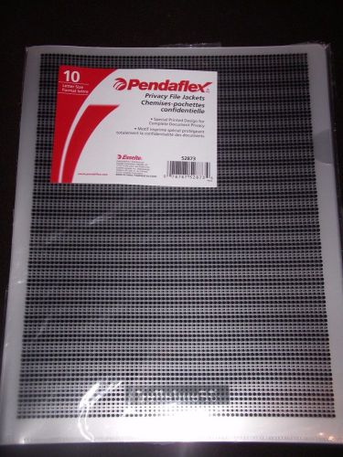 PENDAFLEX PRIVACY FILE JACKET COPYSAFE  10 COUNT LETTER SIZE BRAND NEW