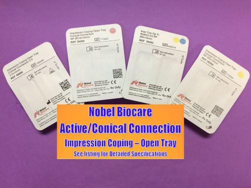 Nobel Active / Conical Connection - Impression Coping Open Tray RP or WP 5 x 10