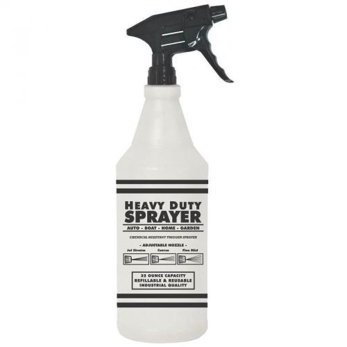 Combination Heavy Duty Trigger Sprayer Bottle, 32 Oz, Viton, Black SM ARNOLD