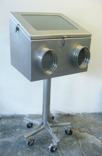 Mobile Stainless Steel Glove Box Isolator Environmental Isolation Chamber