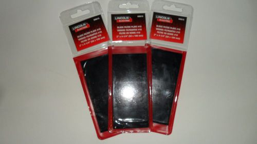 Welding Glass Filter Plate  shade 10, 2&#034; x 4 1/4&#034; kh615 ....3 piece lot