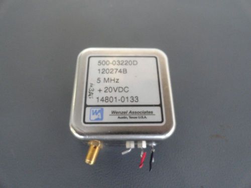 Wenzel Associates OCXO 500-03220D RF 5MHz +20VDC SMA Crystal Oscillator