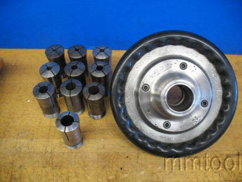 HARDINGE 2J COLLET CHUCK D1-6 MOUNT W/COLLETS 1/4&#034; - 1&#034;