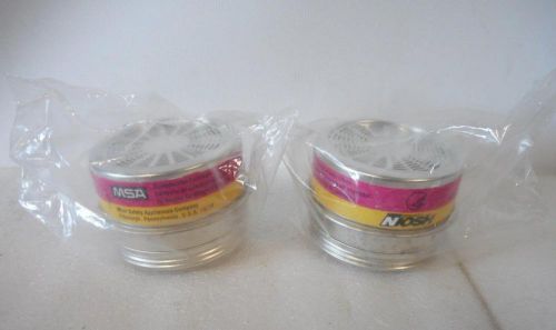 *new* lot of 2 msa gmc-p100 combination cartridge p/n: 814902 / 815180 for sale