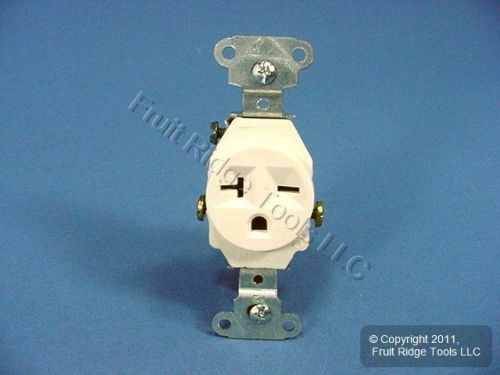 P&amp;s light almond commercial single outlet receptacle 6-20r 20a 250v bulk 5851-la for sale