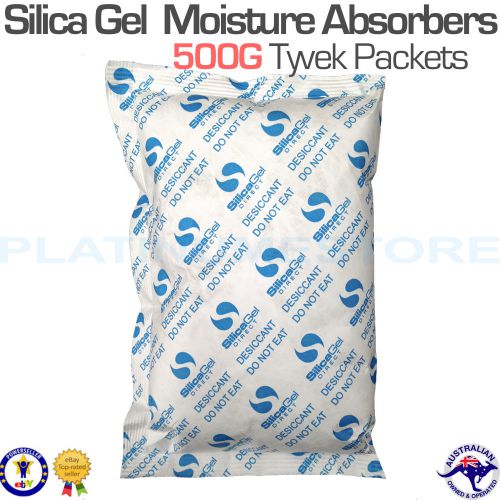 10 x 500gm Silica Gel Packets Desiccant Moisture Absorber Sachets Tyvek Pack