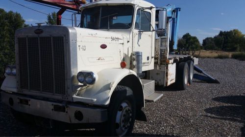 Peterbuilt Truck with Heavy Duty Folding Crane