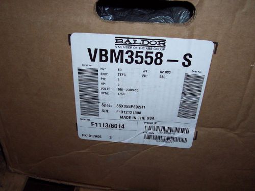 BALDOR ELECTRIC MOTOR VBM3558-S