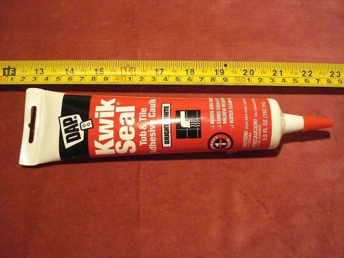 (2430.) Kwik Seal Tub &amp; Tile Adhesive Caulk Bright White