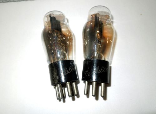 ANTIQUE LaSALLE Motor Car Engraved Base 6Z5 Radio Vacuum Tubes RARE Original