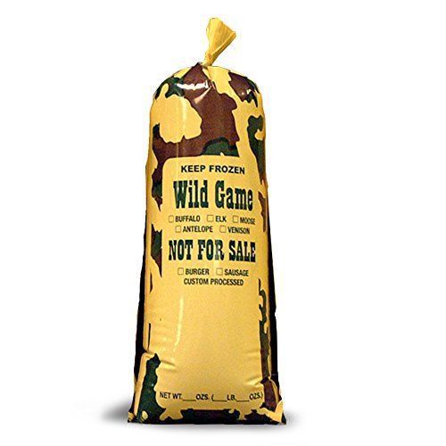 UltraSource 190015 Wild Game Camo Meat/Chub Bag, NFS, 2 lb, 4.25&#034; Width x 13.5&#034;