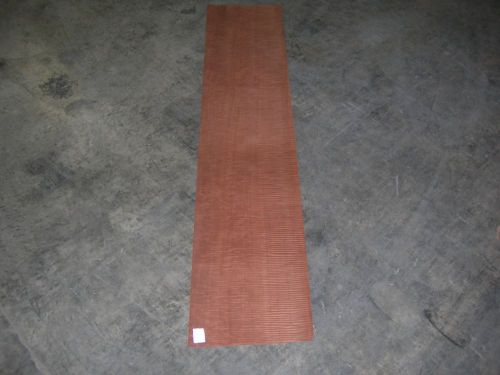 Fiddleback Makore Wood Veneer. 13 x 63, 3 Sheets.