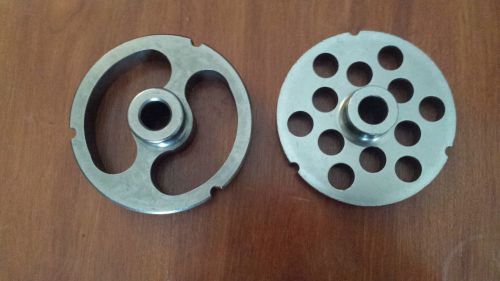 2 pc. Kasco #52 Hubbed Meat Grinder Plates freshly sharpened