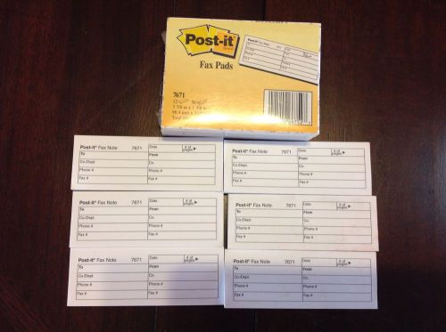 POST-IT brand ~ FAX PADS sticky notes ~ lot of 18 pads