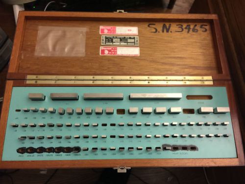 STARRETT GAGE BLOCK SET WEBER CROBLOX ELLSTROM CEJ MOSTLY CROBLOX 75 PIECES