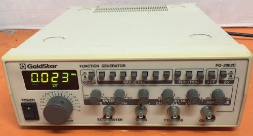 GOLDSTAR FG-2002C FUNCTION GENERATOR