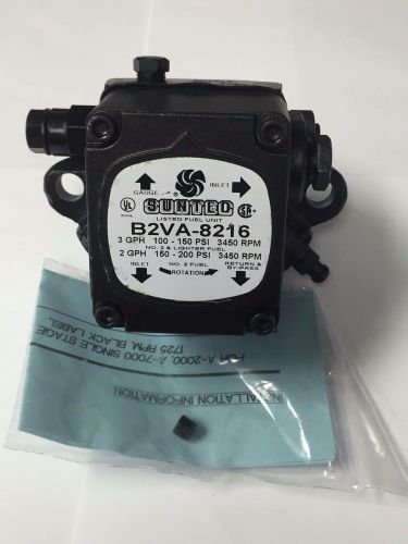 NEW!!! SUNTEC B2VA-8216, B2VA8216 2 STAGE OIL PUMP **NO BOX**