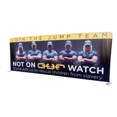 Portable backdrops straight, tradeshow display + custom print, rush print, 20ft for sale