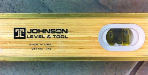 Johnson Level &amp; Tool-48 Inch Wood Level with Case