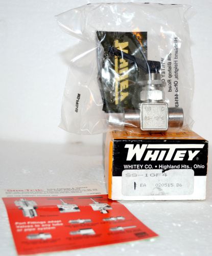 NOS NIB ONE SWAGELOCK / WHITEY CO. SS-1GF4  TOGGLE VALVE 1/4&#034; NPT