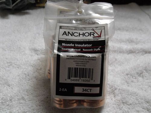 Anchor Nozzle Insulator 2pk Insulator Mega4/ Tweco {34CT} Coarse thread