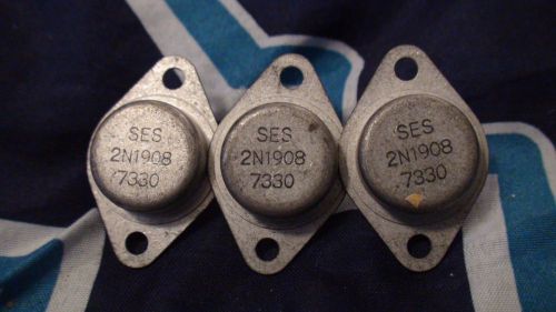 SES 2N1908 7330 TRANSISTOR LOT OF 3