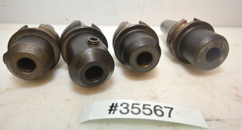 1 Lot of 4 BT40 Tool Holders Lyndex, Nikken, Parlec (Inv.35567)