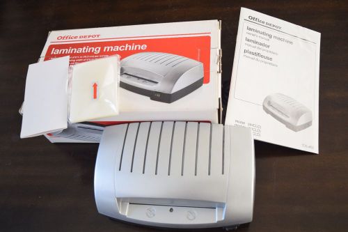 Office Depot Laminating Machine Hot / Cold Model 4HCLC Extra Laminate sheets